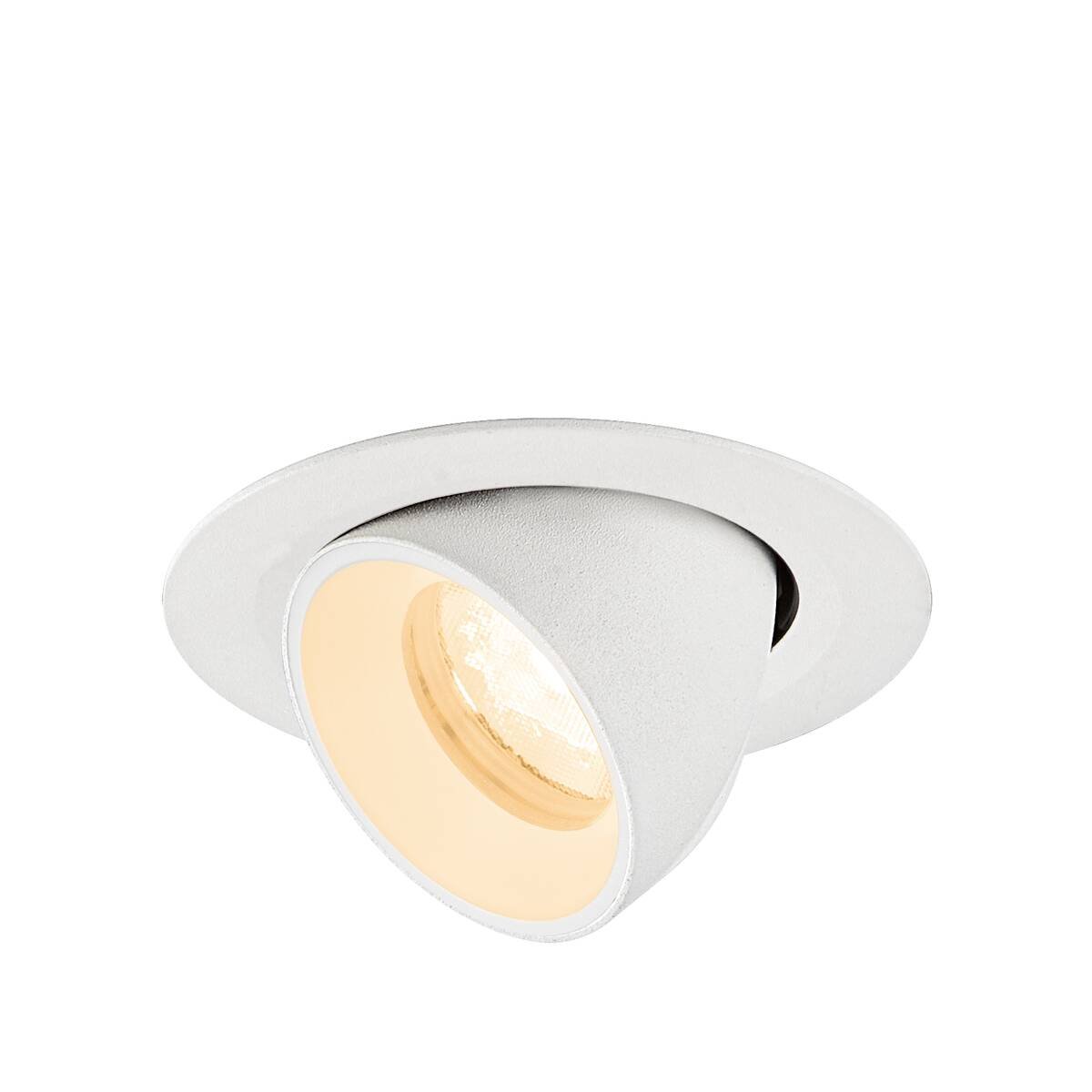 LA 1010039 NUMINOS® GIMBLE XS Stropní vestavné svítidlo, 2700 K, 40°, IP20, kulaté, bílé - BIG WHITE (SLV)