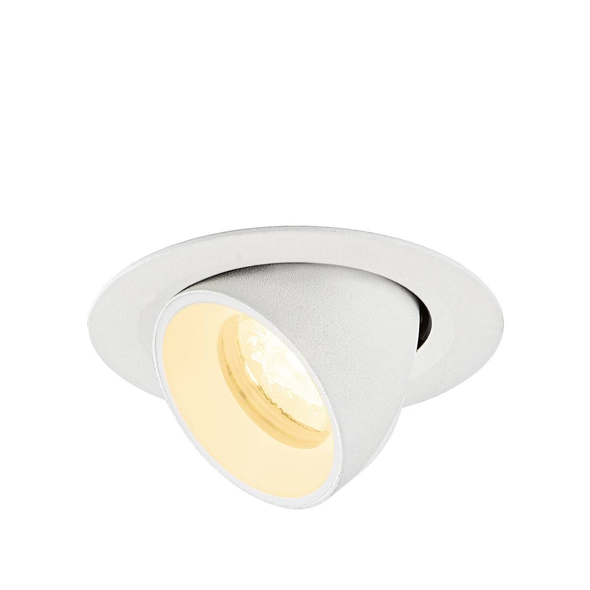 LA 1010057 NUMINOS® GIMBLE XS Stropní vestavné svítidlo, 3000 K, 40°, IP20, kulaté, bílé - BIG WHITE (SLV)