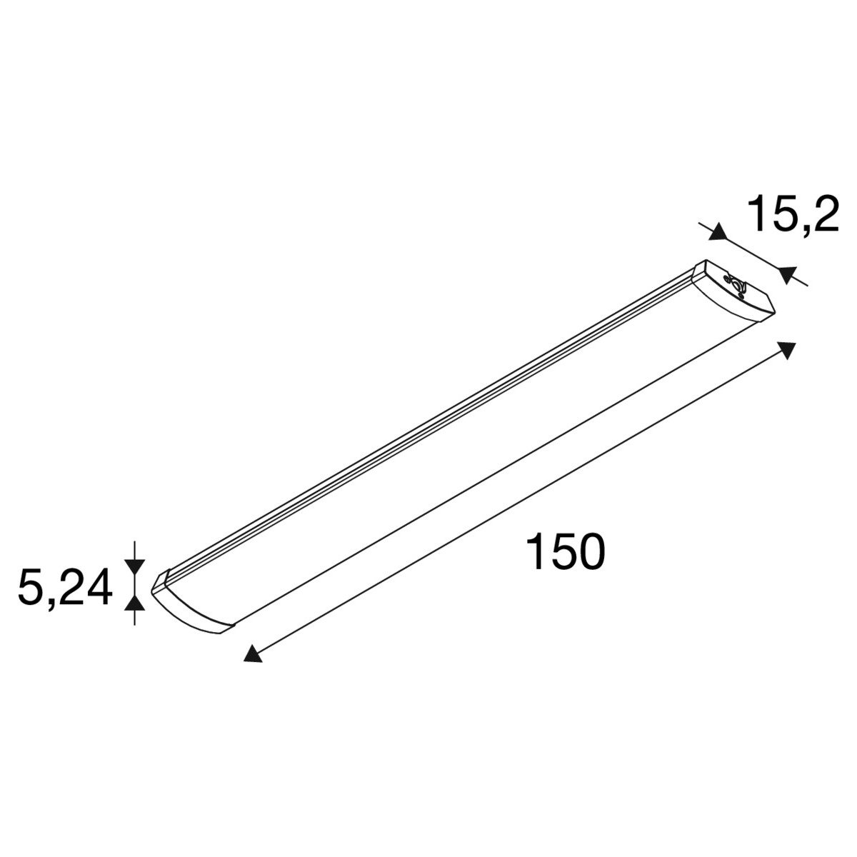 LA 1010919 BATTEN FLAT P 1500 72 830/840/850 ML EM 3H WH - BIG WHITE (SLV) (obrázek 3)