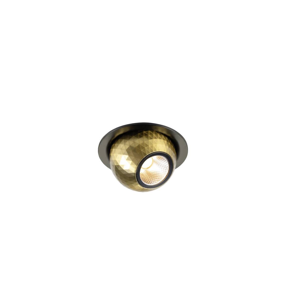 LA 1010353 DYSKO Stropní vestavné svítidlo, kulaté, PHASE, 2700K, 6, 4 W, 36°, černá / zlatá - BIG WHITE (SLV)