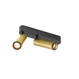 Obrázek pro produkt GRIP! M Povrchové stropní svítidlo, dvojité, PHASE, 2700 K, 28 W, 42°, zlatá / černá - BIG WHITE (SLV)