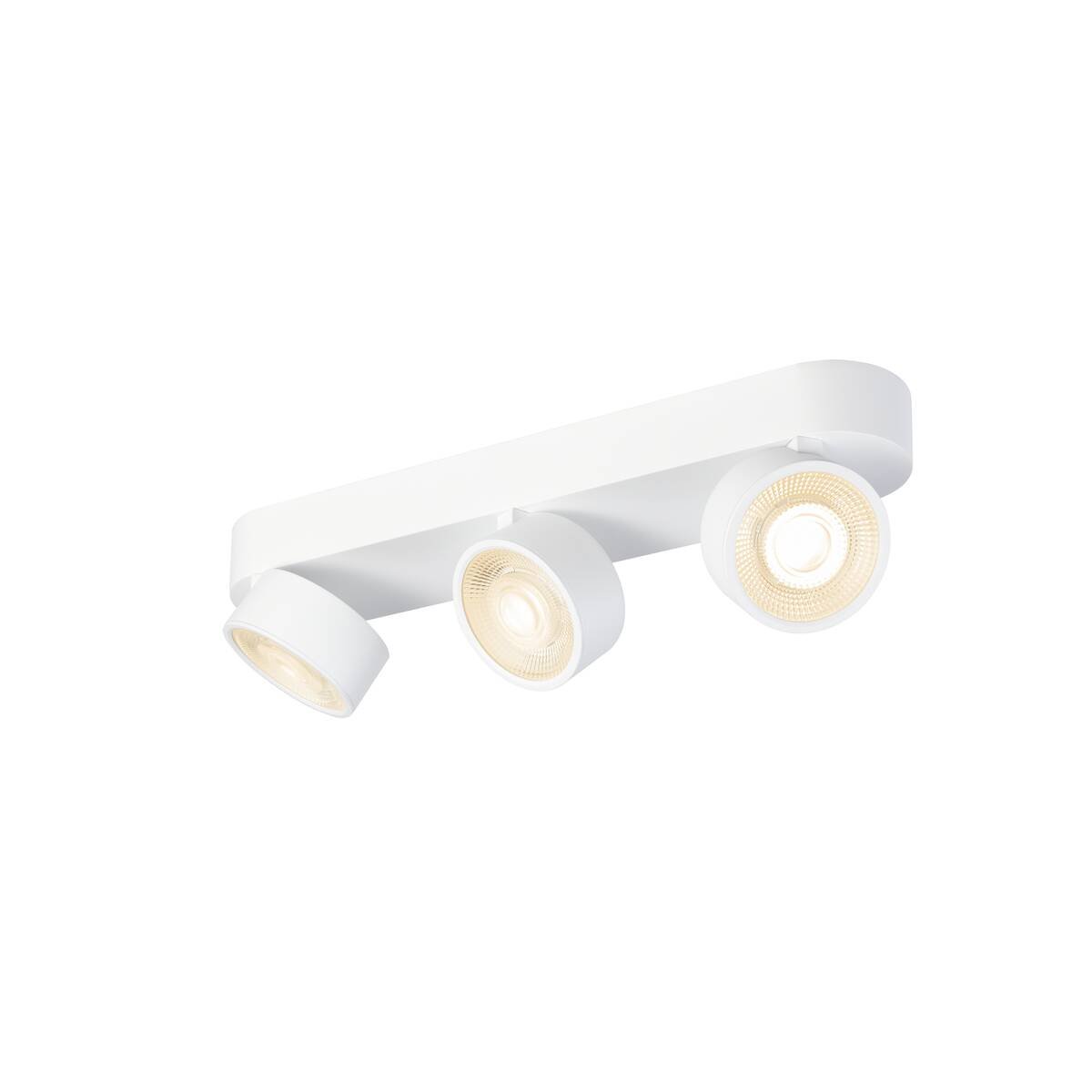 LA 1010272 KALU 2.0 Přisazené nástěnné a stropní svítidlo, PHASE, 2700 K, 28 W, 36°, bílé - BIG WHITE (SLV)