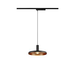 Obrázek pro produkt LALU® SET 1~ závěsné svítidlo, LED základna, PLATE 22, PHASE, délka závěsu 200 cm, 2700/3000K, 40°, černá - BIG WHITE (SLV)