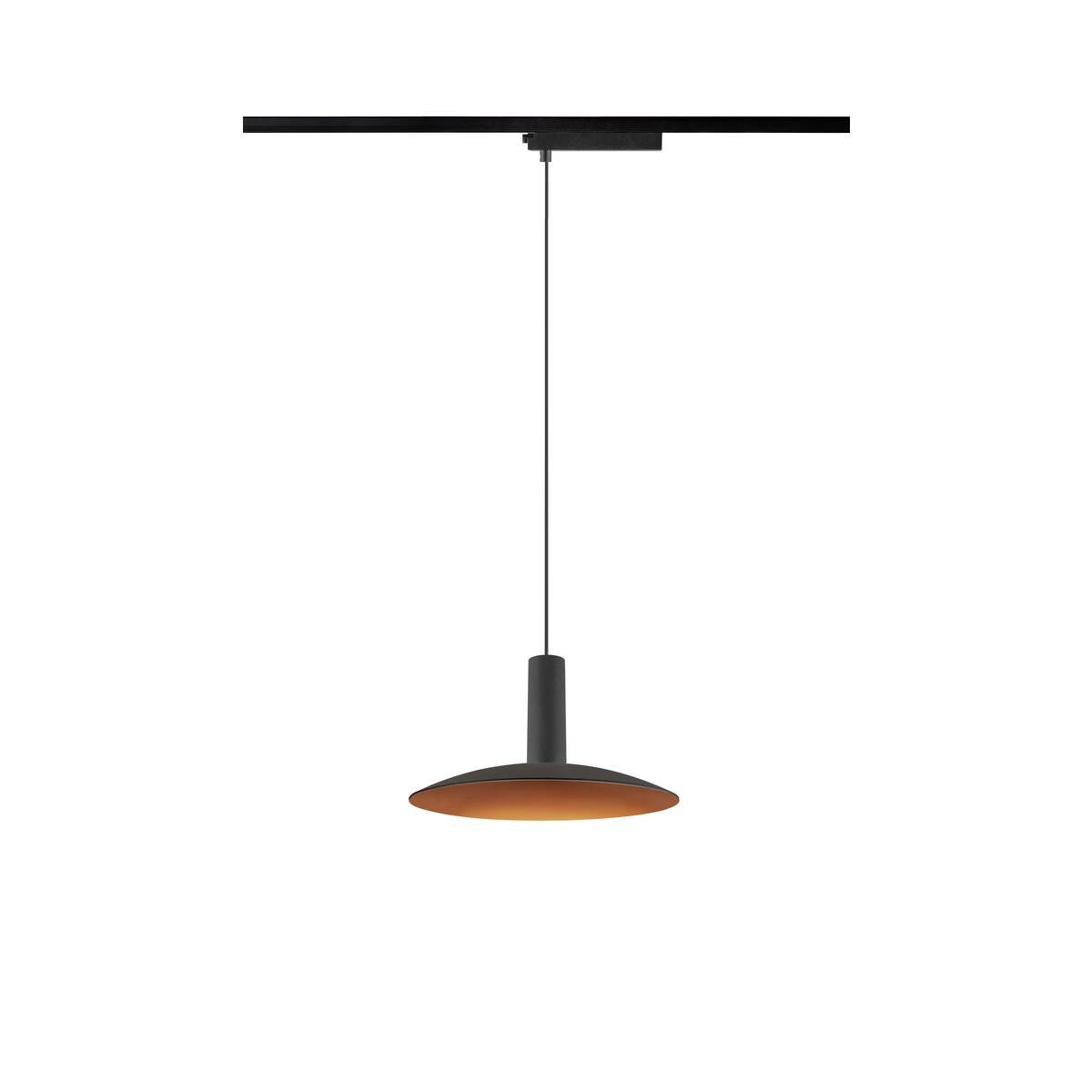 LA 1010798 LALU® SET 1~ závěsné svítidlo, základna LED, ELYPSE 22, PHASE, délka závěsu 200 cm, 2700/3000 K, 40°, černá - BIG WHITE (SLV)