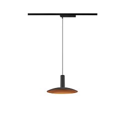 Obrázek pro produkt LALU® SET 1~ závěsné svítidlo, základna LED, ELYPSE 22, PHASE, délka závěsu 200 cm, 2700/3000 K, 40°, černá - BIG WHITE (SLV)