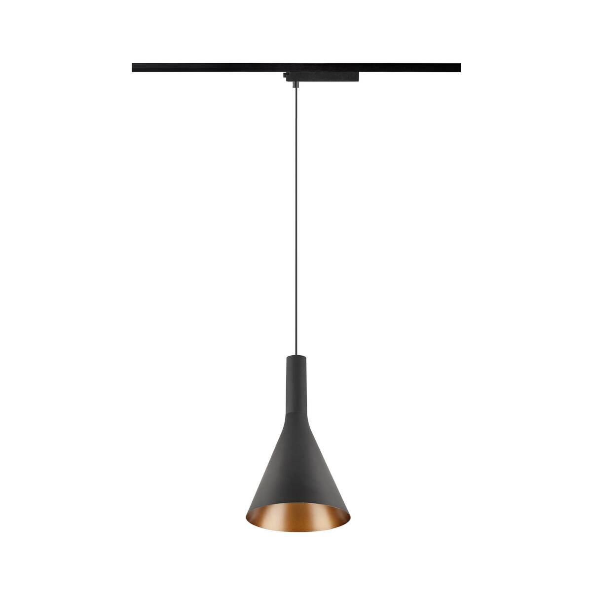 LA 1010797 LALU® SET 1~ Závěsné svítidlo, LED Base, CONE 15, PHASE, délka závěsu 200 cm, 2700/3000K, 40°, černá - BIG WHITE (SLV)
