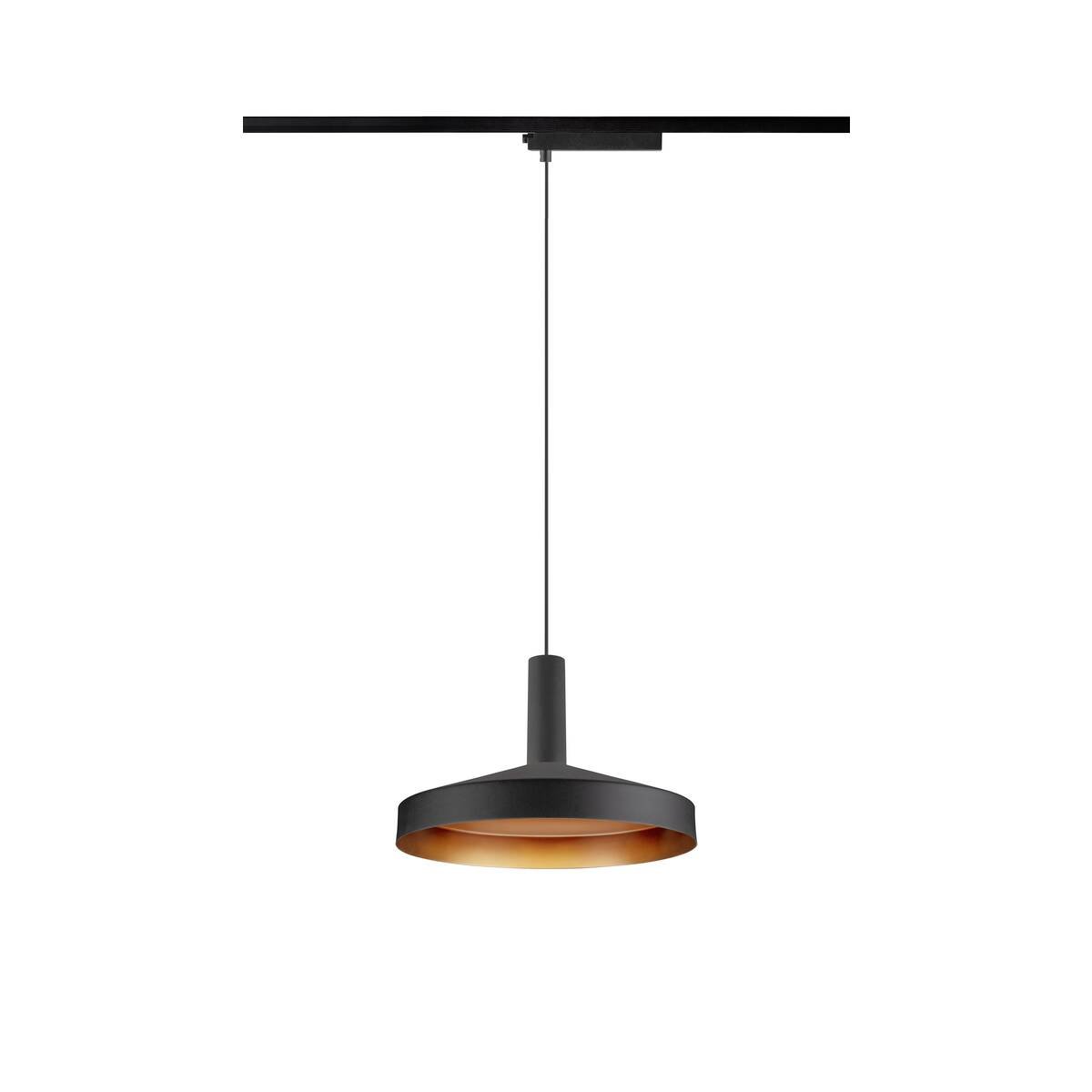 LA 1010799 LALU® SET 1~ závěsné svítidlo, základna LED, TETRA 24, PHASE, délka závěsu 200 cm, 2700/3000 K, 40°, černá - BIG WHITE (SLV)