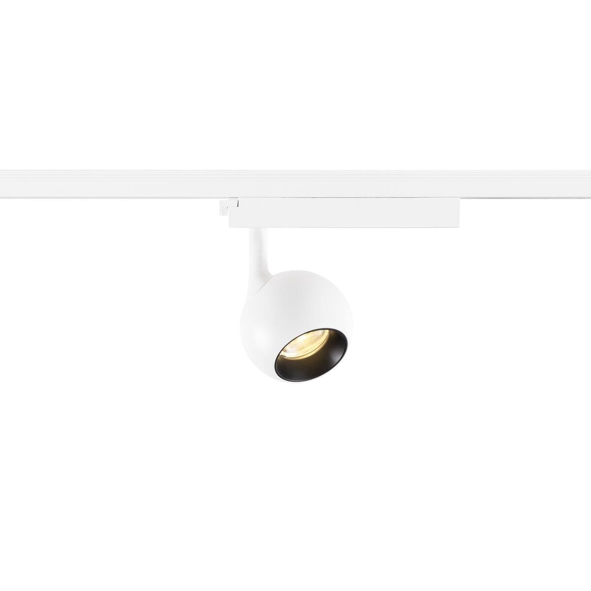 LA 1010451 LIGHT EYE® 2.0 1~ Spot, PHASE, kulatý, 3000K, 11 W, 30°, bílý / černý - BIG WHITE (SLV)