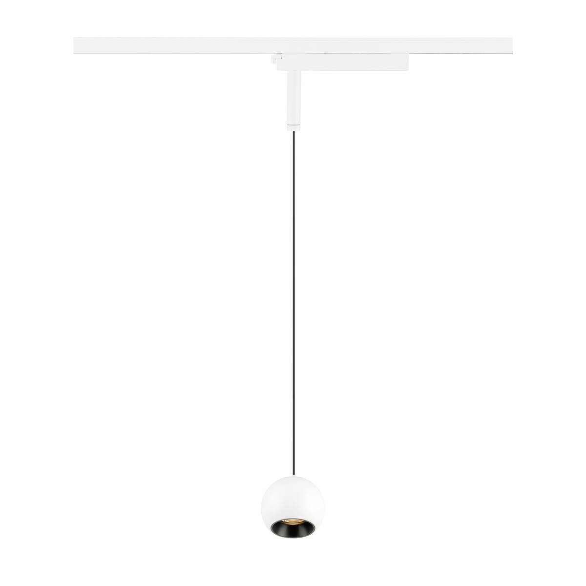 LA 1010453 LIGHT EYE® 2.0 1~ závěsné svítidlo, délka závěsu 200 cm, 2700 K, 30°, bílá / černá - BIG WHITE (SLV)