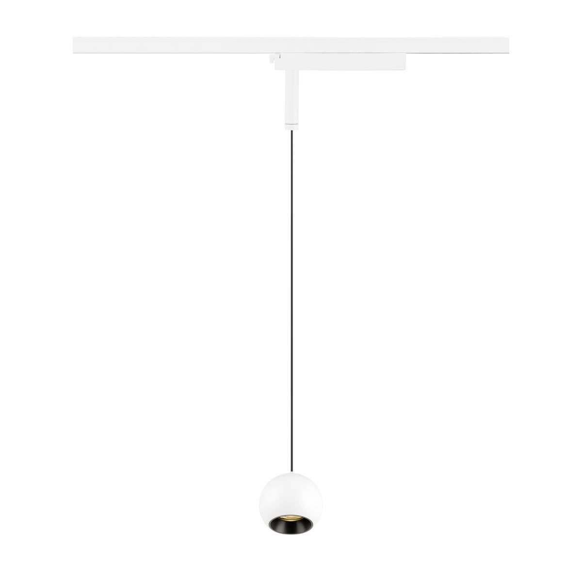 LA 1010455 LIGHT EYE® 2.0 1~ závěsné svítidlo, délka závěsu 200 cm, 3000 K, 30°, bílá / černá - BIG WHITE (SLV)