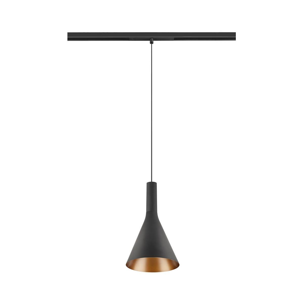 LA 1010801 LALU® SET 48V závěsné svítidlo, LED základna, CONE 15, DALI, délka závěsu 200 cm, 2700/3000K, 40°, černá - BIG WHITE (SLV)