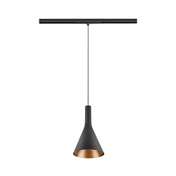 Obrázek pro produkt LALU® SET 48V závěsné svítidlo, LED základna, CONE 15, DALI, délka závěsu 200 cm, 2700/3000K, 40°, černá - BIG WHITE (SLV)