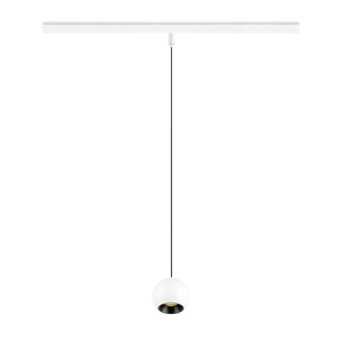LA 1010463 LIGHT EYE® 2.0 48V závěsné svítidlo, DALI, délka závěsu 200 cm, 3000K, 30°, bílá / černá - BIG WHITE (SLV)