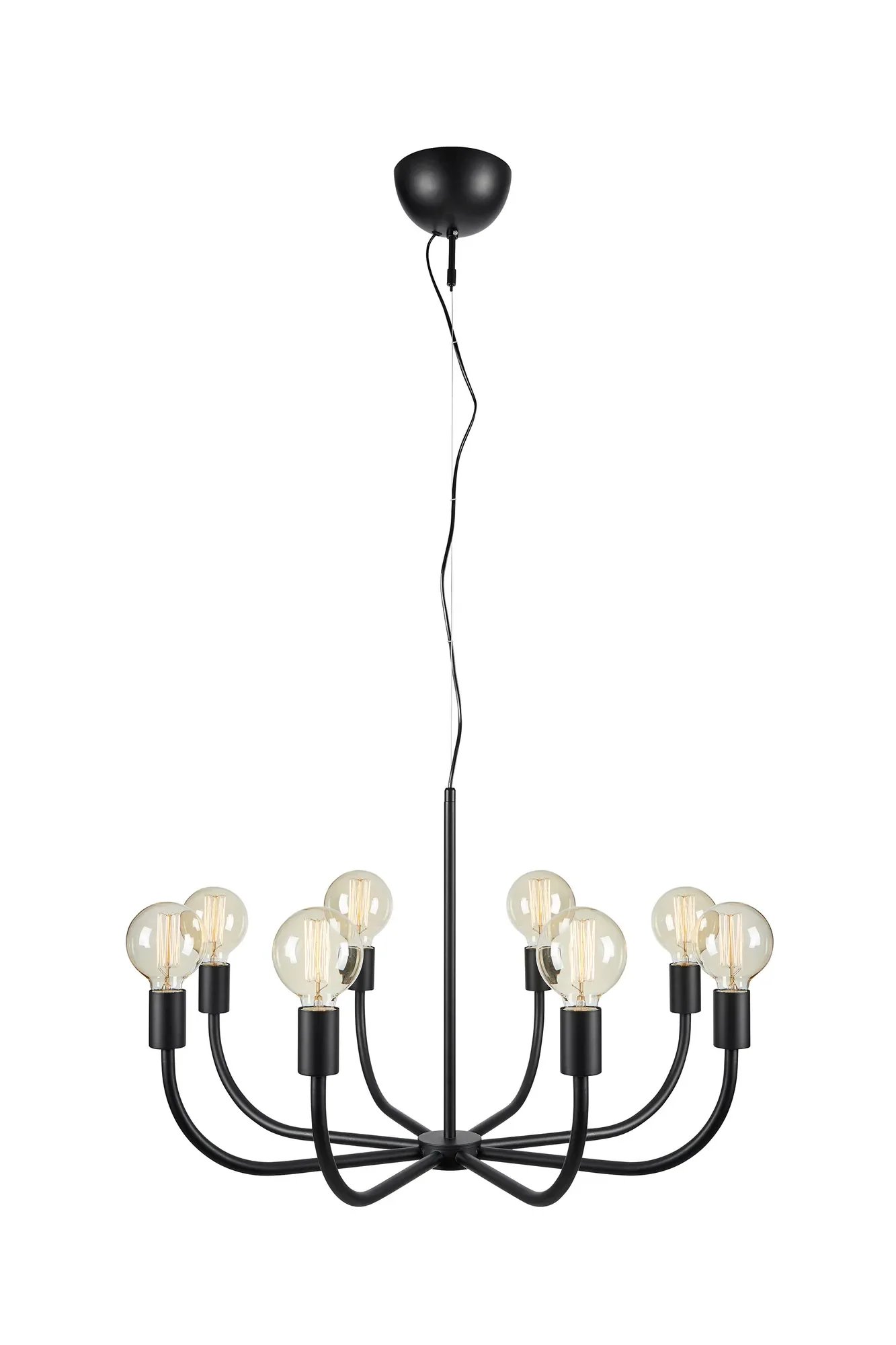 MAR 108291 Amistoso závěsné svítidlo černé 8 lamp - Markslöjd