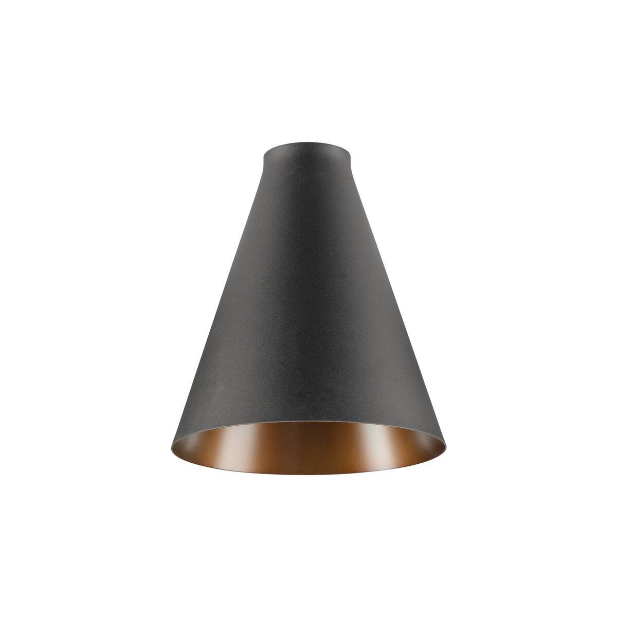 LA 1010084 LALU® CONE 15 Stínidlo, patice E27, Mix&Match, H: LALU® TETRA 36, stínidlo, patice E27, Mix&Match, V: 8. 9 cm, černá / bronzová - BIG WHITE (SLV)