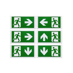 Obrázek pro produkt P-LIGHT sada 6 ks, fólie s piktogramem, š: 15, 5 v: 30 cm, zelená - BIG WHITE (SLV)