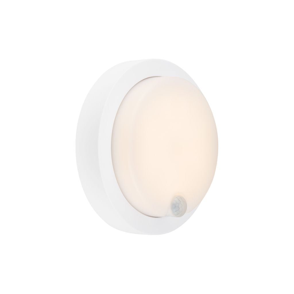 BRILO 3765016 nabíjecí LED svítidlo s pohybovým a soumrakovým senzorem, 17 cm, 4W, 700lm, bílé - BRILO