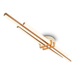 Obrázek pro produkt Tinka stropní svítidlo 98x16 cm - 30W, 3000lm, LED, teplá bílá, kávová - BRILO