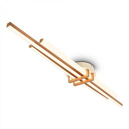 Obrázek pro produkt Tinka stropní svítidlo 98x16 cm - 30W, 3000lm, LED, teplá bílá, kávová - BRILO