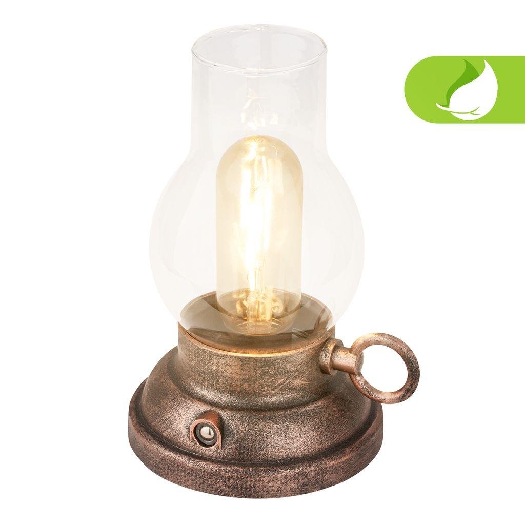 BRILO 7575013 Kanea stolní lampa - 1,5W, 40lm, bezdrátová, LED, stmívatelné, teplá bílá, bronzová - BRILO