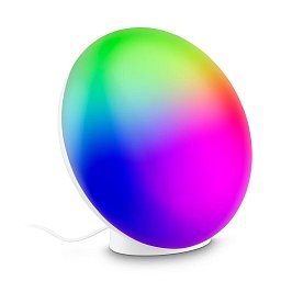 Obrázek pro produkt Tara stolní lampička - 6W, 240lm, stmívatelné, LED, dálkový ovladač, RGBIC, CCT, bílá - BRILO