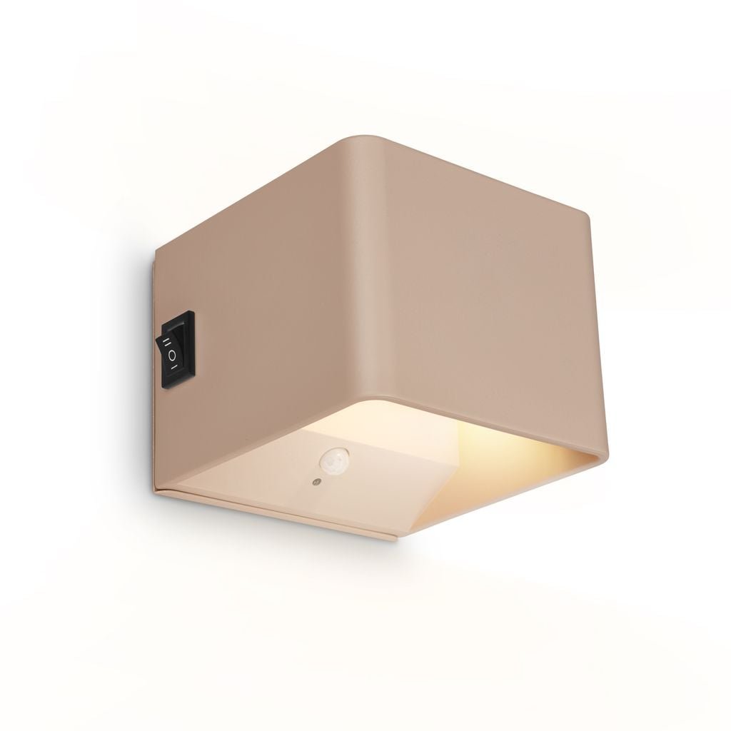 BRI 3879011 Borra nástěnné svítidlo - 1,5W, 100lm, bezdrátové, LED, s pohybovým čidlem, béžové - BRILONER