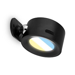 Obrázek pro produkt Tari nástěnné bodové svítidlo - 1,6W, 160lm, LED, nabíjecí, CCT, stmívatelné, bezdrátové, černá - BRILONER