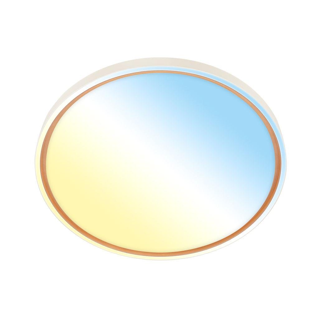 BRILO 3956014 AKCE - Ina stropní svítidlo pr.49 cm - 48W, 5200lm, stmívatelné, LED, dálkový ovladač, CCT, kávová - BRILO
