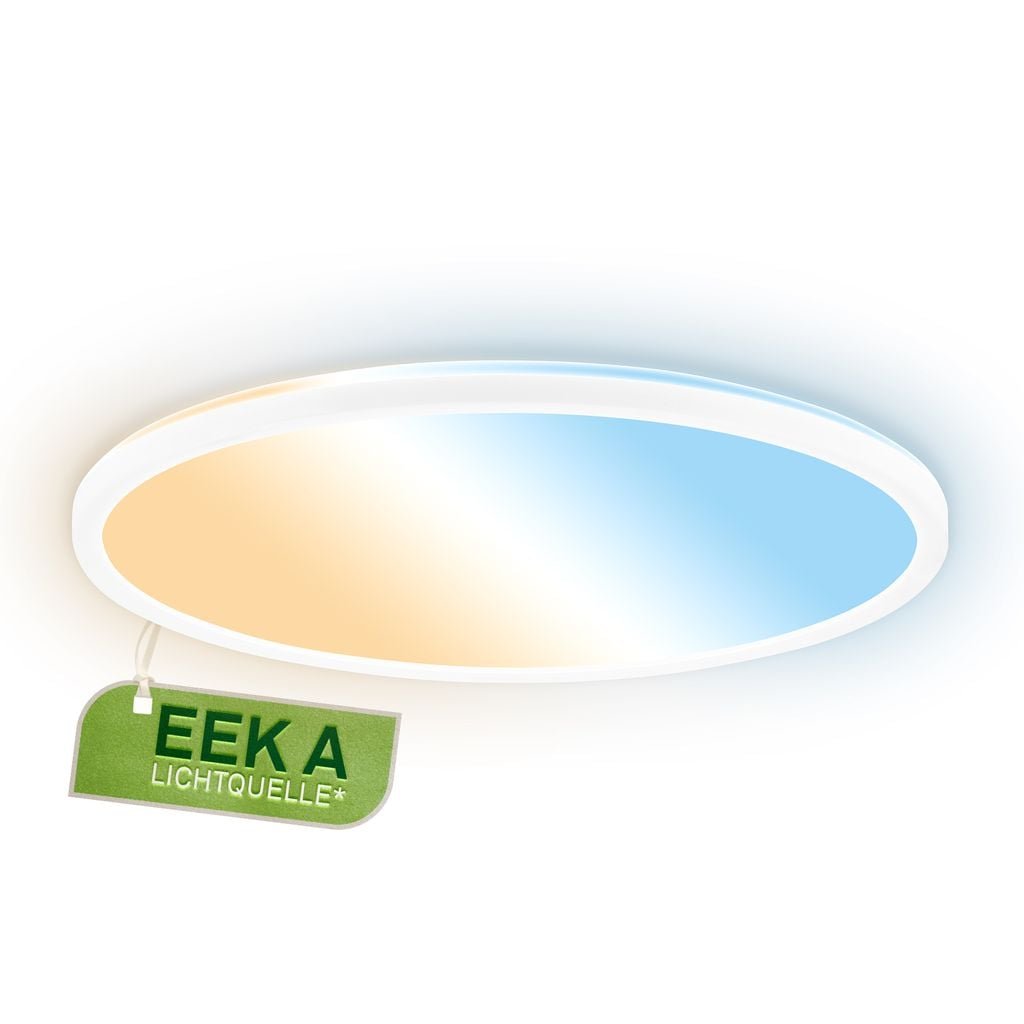 BRILO 3884016 Tava A svítidlo LED panel pr.42 cm - 14W, 3000lm, energetická třída A, stmívatelné, CCT, bílé - BRILO