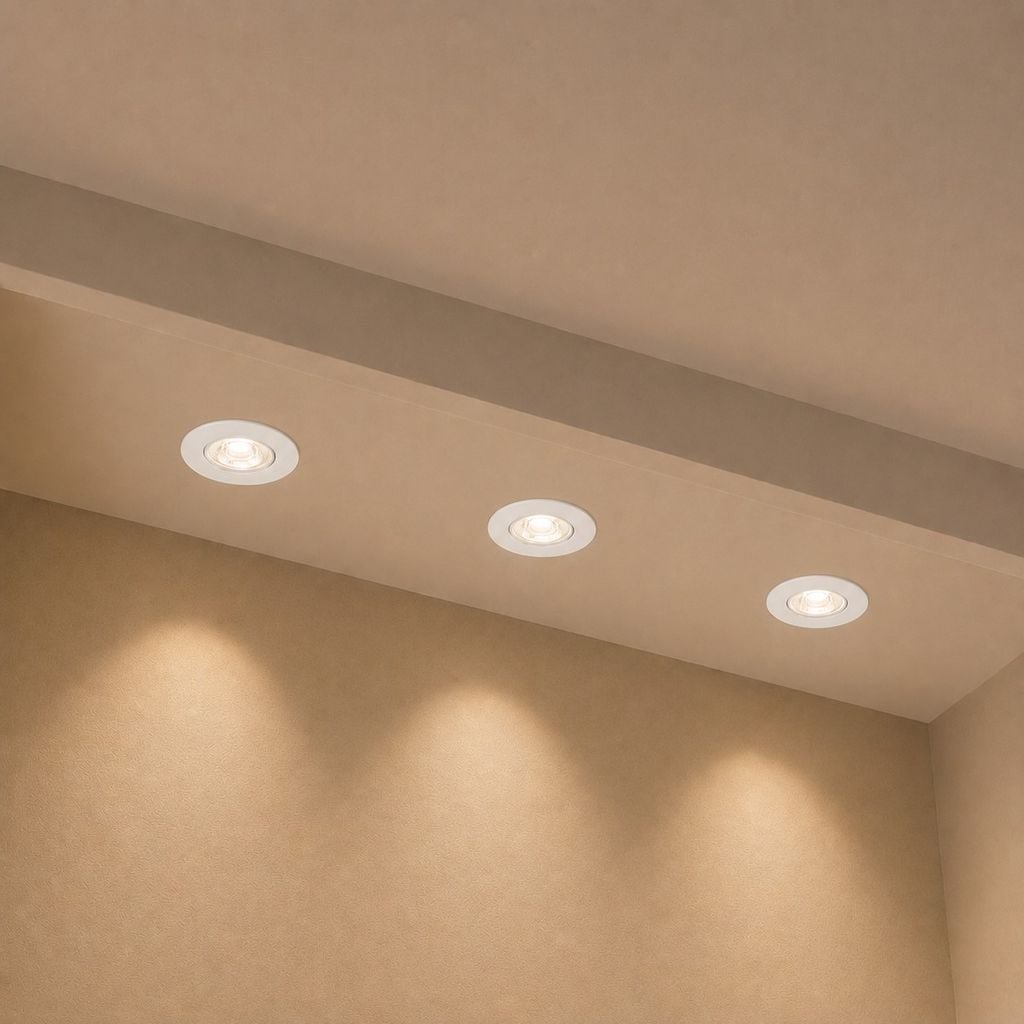 BRI 7586036 Klira 3ks sada LED vestavné bodové svítidlo 230V, nastavitelné, CTS, Ra90, bílé - BRILONER