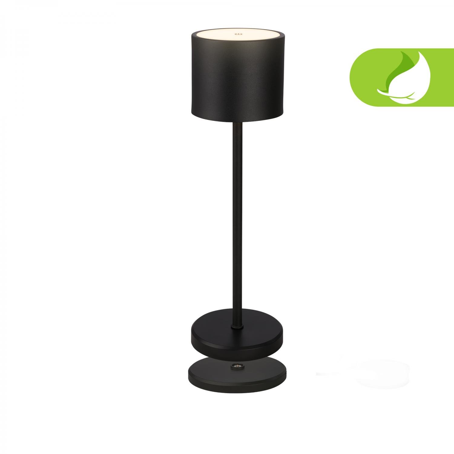 BRILO 7521015 Sigo LED stolní lampička bezdrátová IP44, stmívatelné, s nabíjecí základnou, černá - BRILO (obrázek 3)