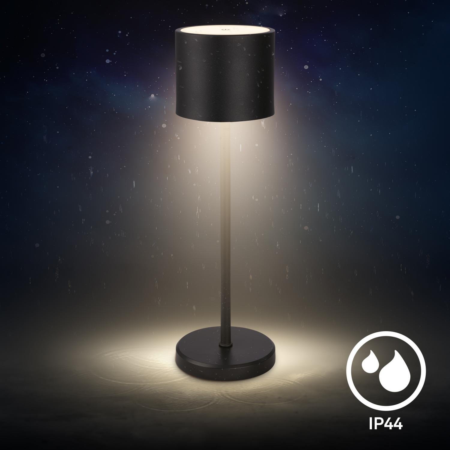 BRILO 7521015 Sigo LED stolní lampička bezdrátová IP44, stmívatelné, s nabíjecí základnou, černá - BRILO (obrázek 6)