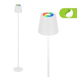 Obrázek pro produkt BRILONER Coloris RGBW LED stojanová bezdrátová lampa, stmívatelná, dotykový vypínač, bílá 1507016