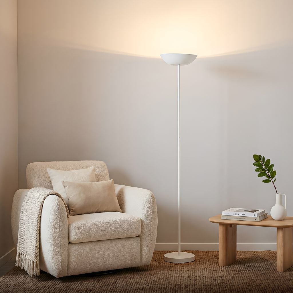 BRILO 1500016 Estate LED stojanová bezdrátová lampa, stmívatelná, dotykový vypínač, bílé - BRILO