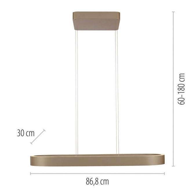 PN 2688-97 LED závěsné svítidlo Q-STRETTO, bronz, ZigBee, 2700-5000K - PAUL NEUHAUS (obrázek 5)