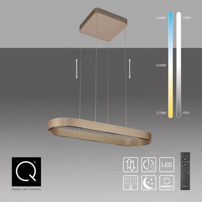 PN 2688-97 LED závěsné svítidlo Q-STRETTO, bronz, ZigBee, 2700-5000K - PAUL NEUHAUS (obrázek 9)