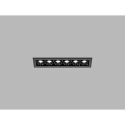 Obrázek pro produkt LED2 Zápustné svítidlo RIVA MINI 6, B DALI TW/PUSH TW 10W 3000K-4000K UGR černá - LED2 Lighting
