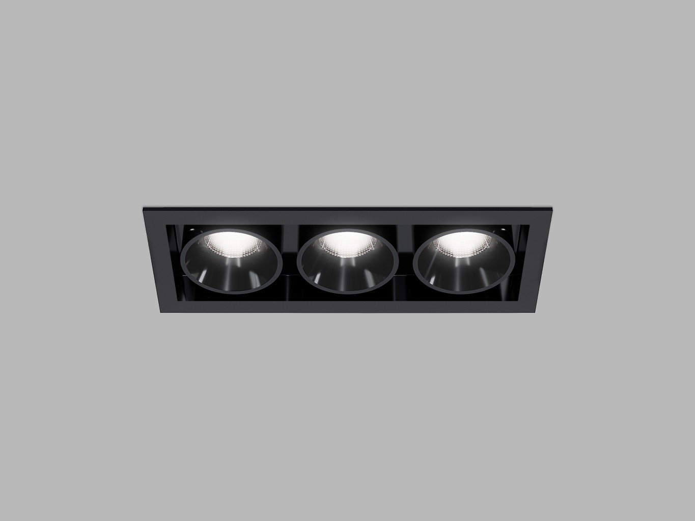 LED2 2560753DTW LED2 Zápustné svítidlo RIVA MAXI 3, B DALI TW/PUSH TW 15W 3000K-4000K UGR černá - LED2 Lighting