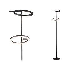 Obrázek pro produkt LED stojací svítidlo Odila měnitelná bílá 2x10,4W černá mat, chrom - PAULMANN