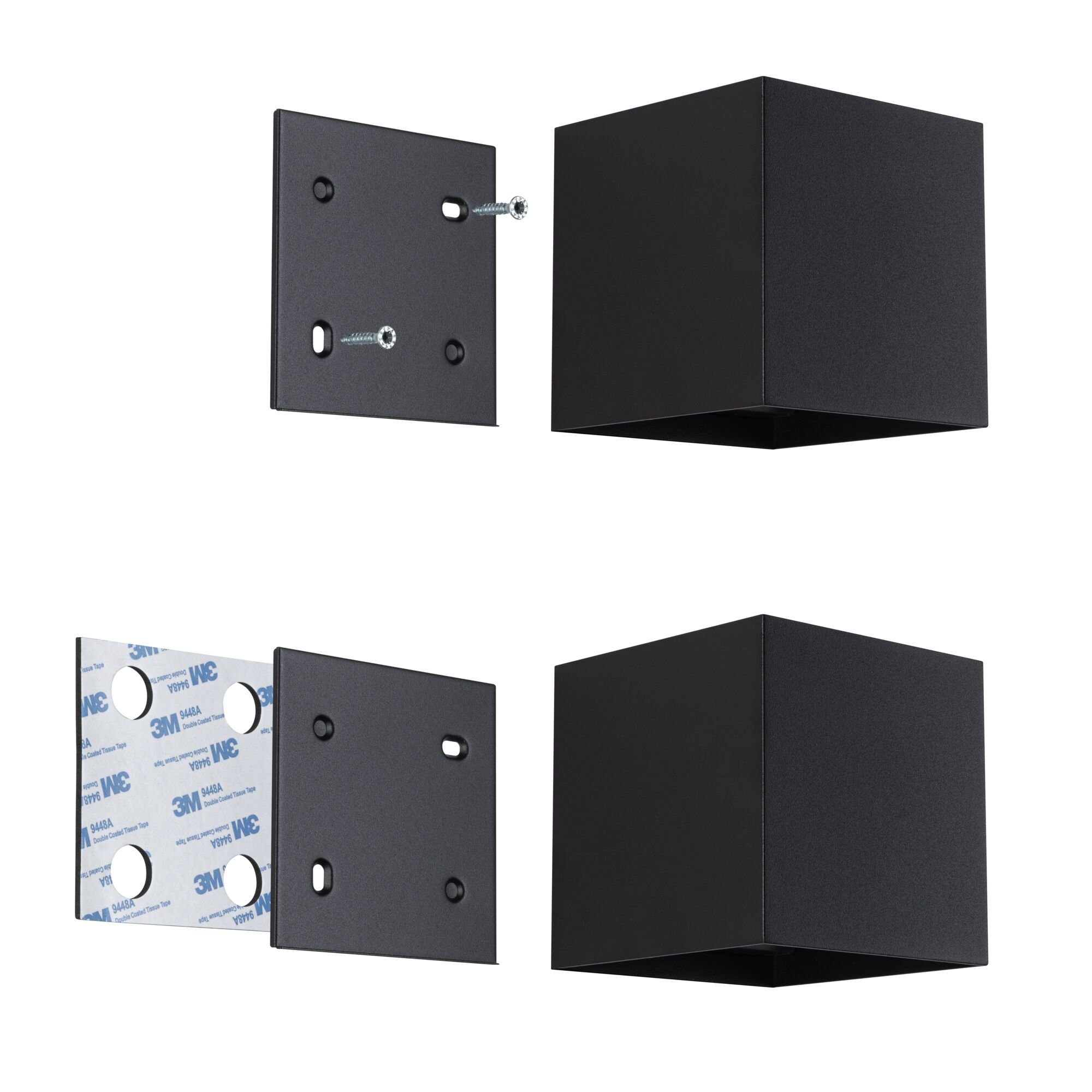 P 71282 LED nabíjecí nástěnné svítidlo Nyara IP44 3000K 100x100mm 2x1W černá - PAULMANN (obrázek 11)