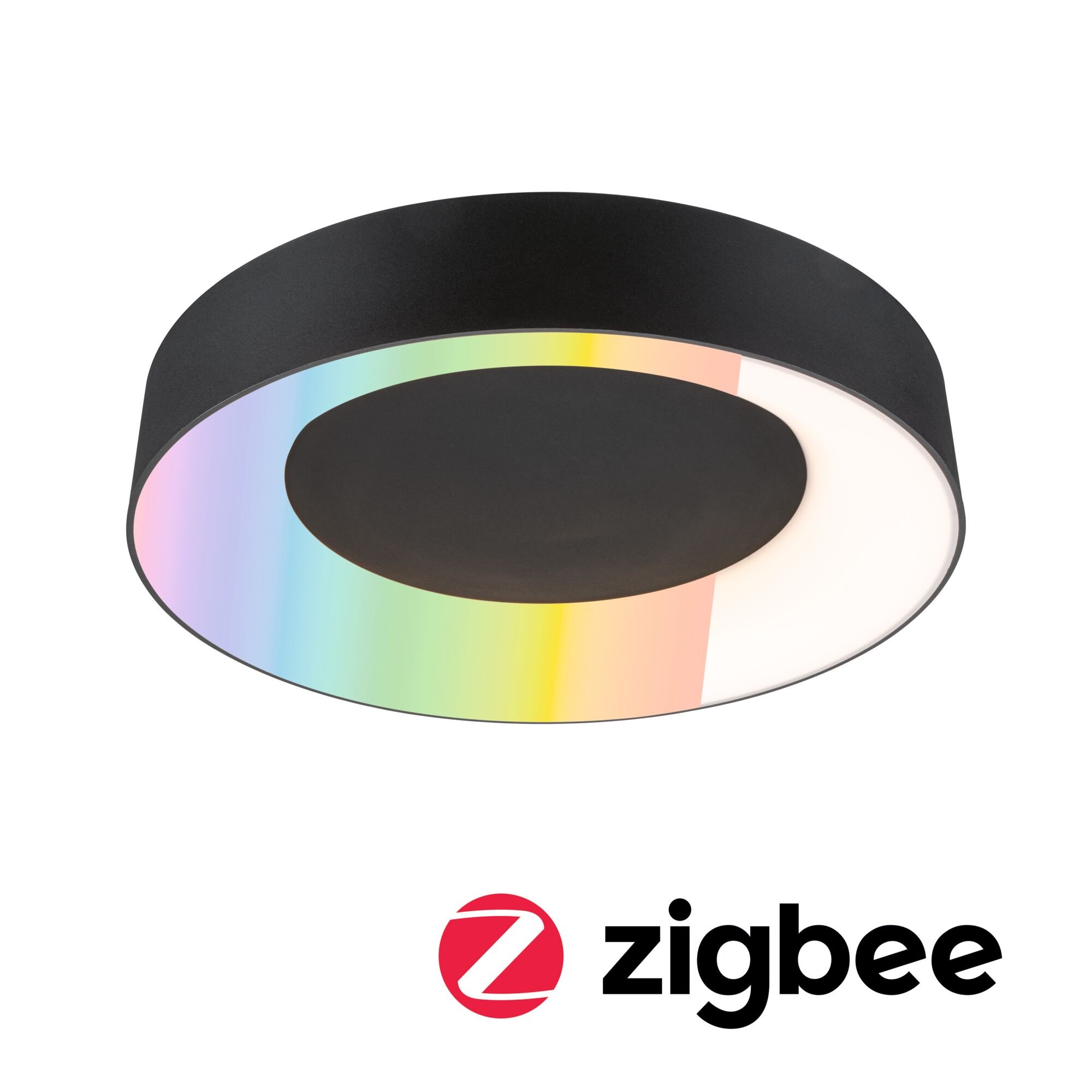 P 75416 LED stropní svítidlo Smart Home Zigbee 3.0 Casca IP44 RGBW+ 230V 20W černá mat - PAULMANN