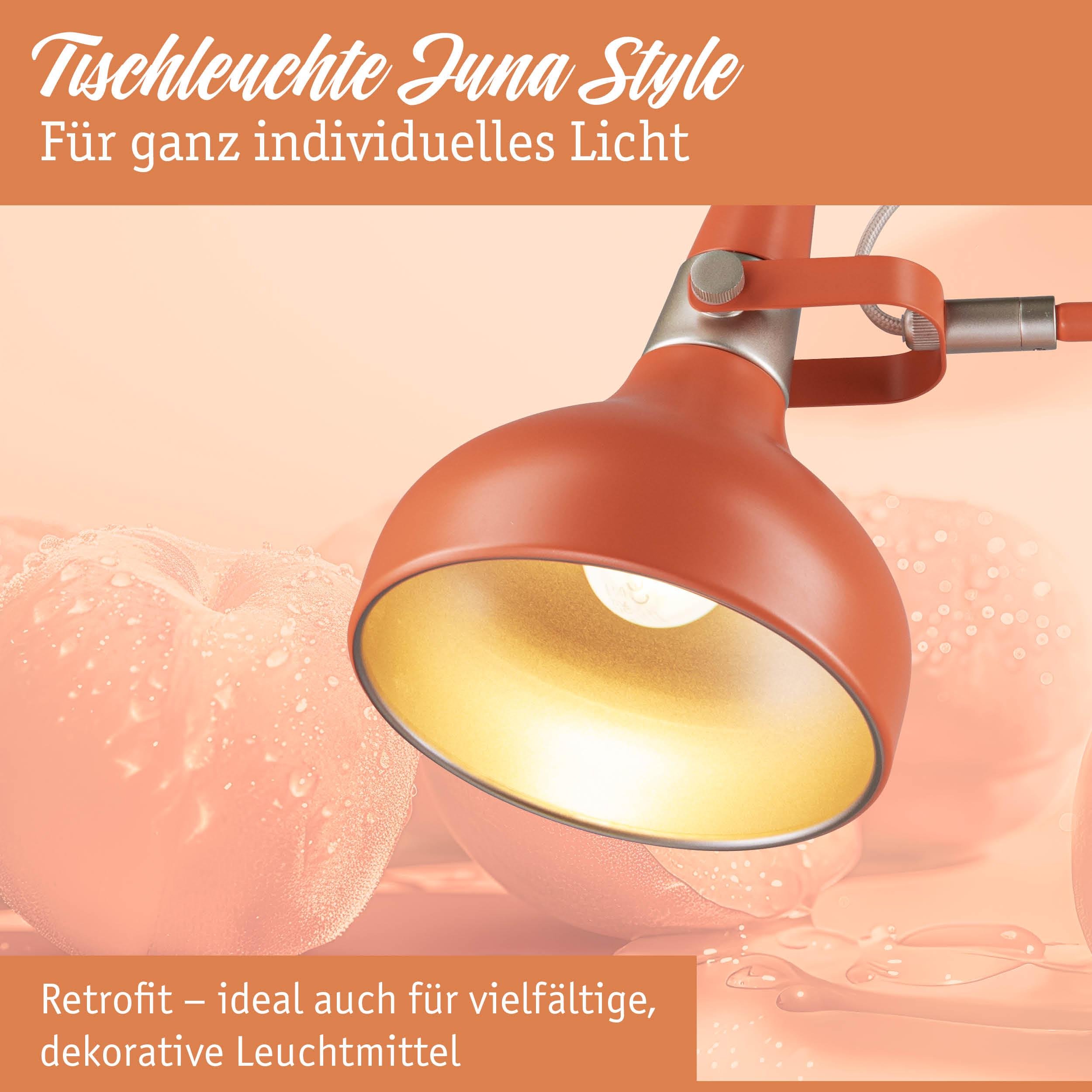 P 77073 Stolní lampa Juna Style E14 max. 20W broskvová kov - PAULMANN (obrázek 3)