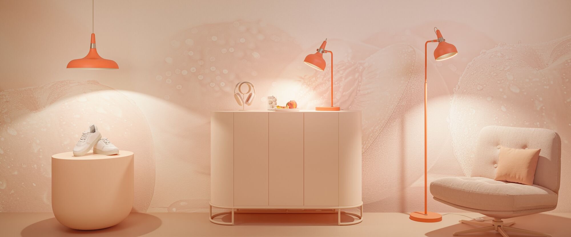 P 77073 Stolní lampa Juna Style E14 max. 20W broskvová kov - PAULMANN (obrázek 5)