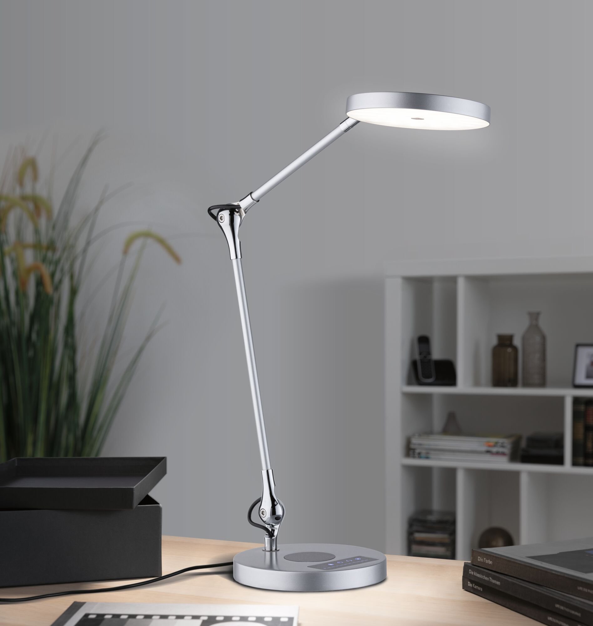 P 78014 LED stolní lampa na psací stůl Numis CCT 11W stříbrná - PAULMANN (obrázek 8)