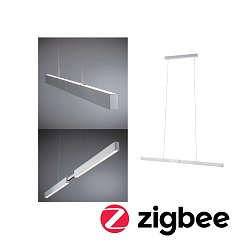 Obrázek pro produkt LED závěsné svítidlo Smart Home Zigbee 3.0 Aptare RGBW+ stmívatelné / 2x16W hliník kartáčovaný - PAULMANN
