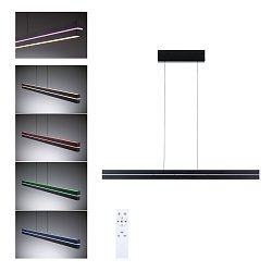 Obrázek pro produkt LED závěsné svítidlo Raiko RGBW+ stmívatelné / 19W / 6W černá - PAULMANN