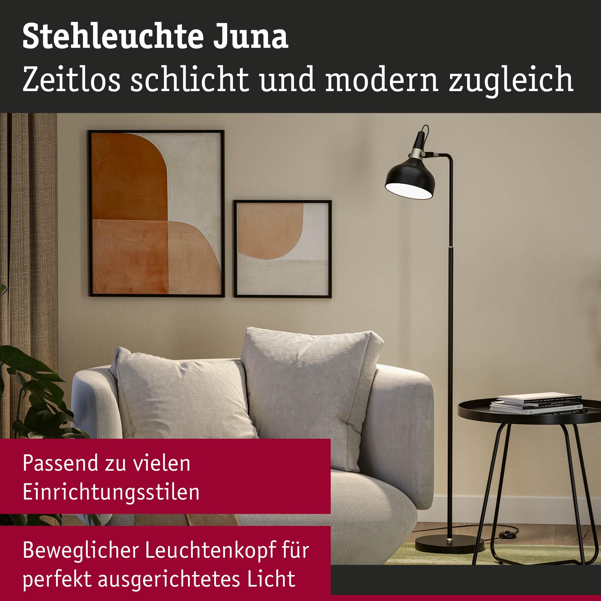 P 78480 Stojací svítidlo Juna E14 max. 20W černá mat/šampaň kov - PAULMANN (obrázek 3)