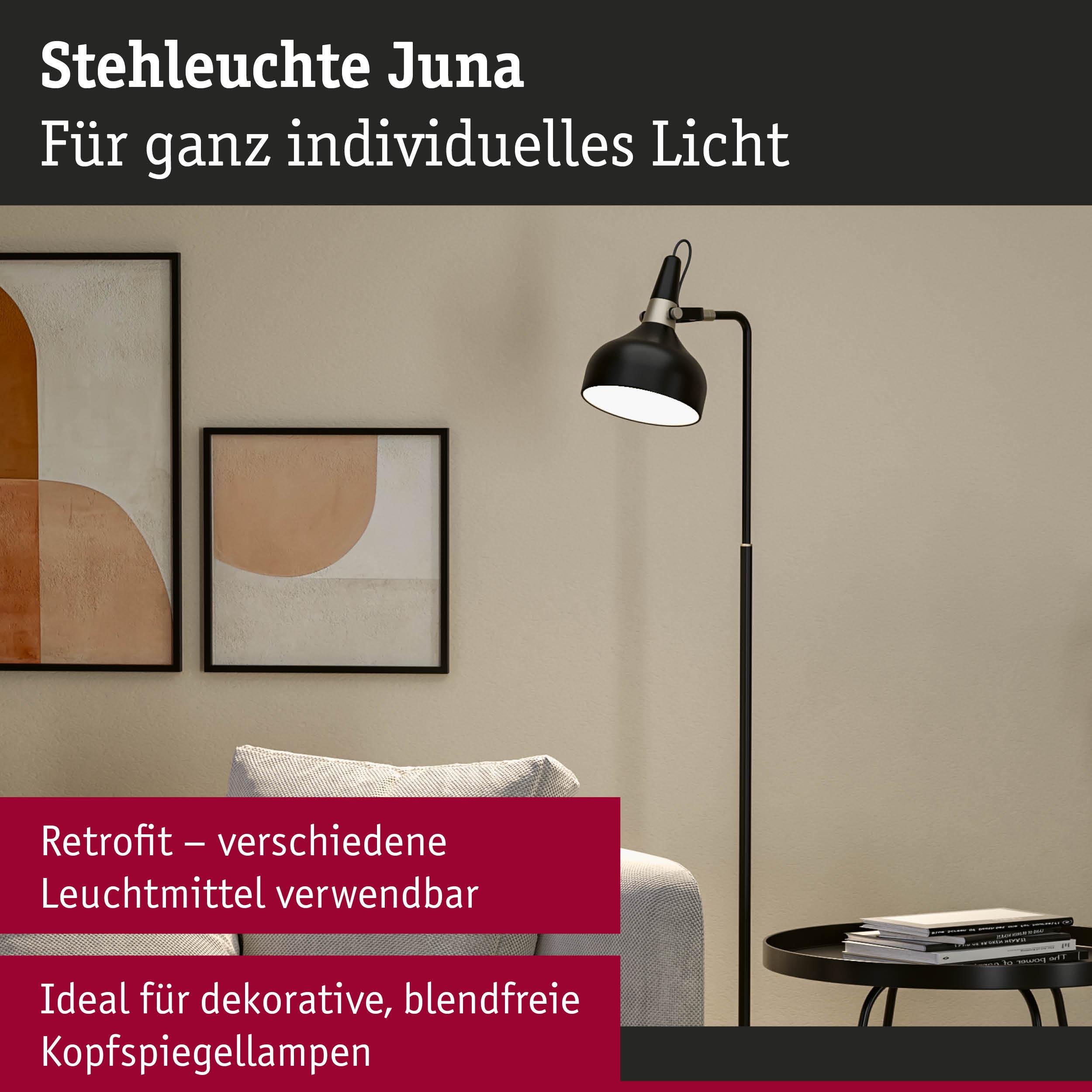 P 78480 Stojací svítidlo Juna E14 max. 20W černá mat/šampaň kov - PAULMANN (obrázek 4)
