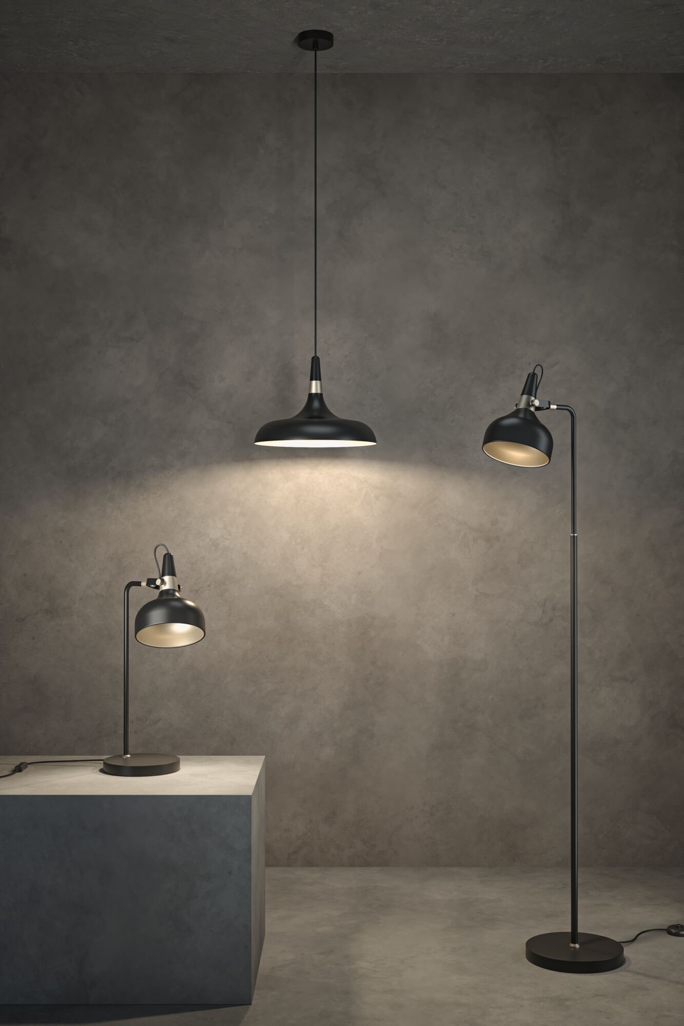 P 78480 Stojací svítidlo Juna E14 max. 20W černá mat/šampaň kov - PAULMANN (obrázek 7)