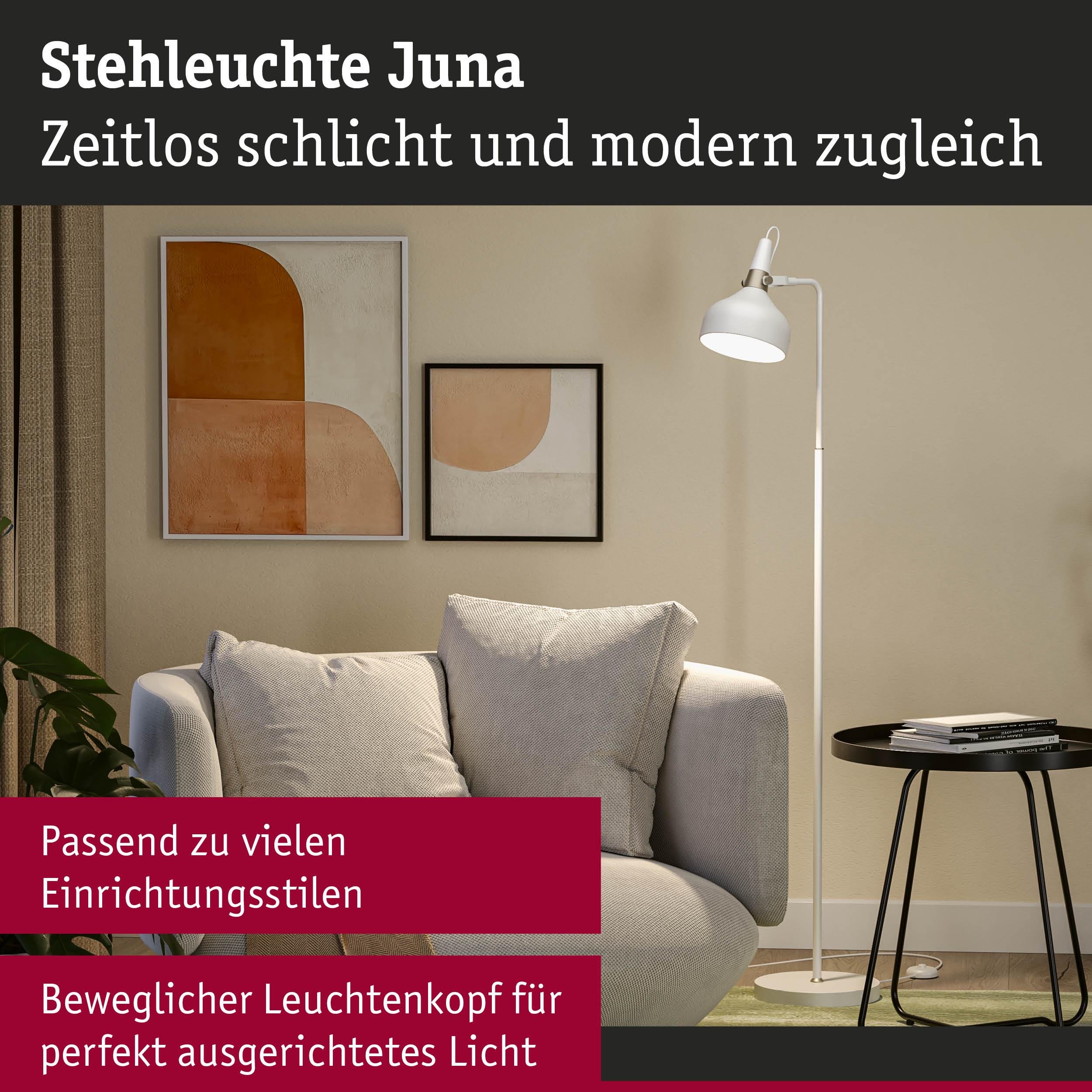 P 78483 Stojací svítidlo Juna E14 max. 20W bílá mat/šampaň kov - PAULMANN (obrázek 3)